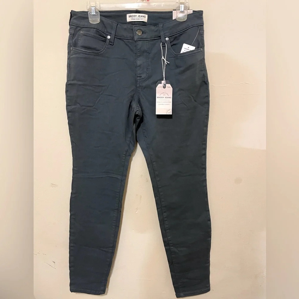 Sz 30 Brody Jeans color stretch denim mid rise skinny 30w 29 L Mr skinny